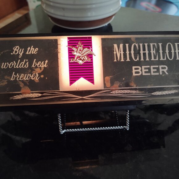 ILLUMINATED BAR SIGN MICHELOB BEER ANHEUSER BUSCH INC 304-111 PRICE BROTHERS INC - Picture 3 of 14